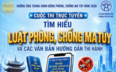 TRƯỜNG MẦM NON HOA MAI TUYÊN TRUYỀN VÀ HƯỚNG DẪN THAM GIA CUỘC THI TRỰC TUYẾN "TÌM HIỂU LUẬT PHÒNG, CHỐNG MA TÚY VÀ CÁC VĂN BẢN HƯỚNG DẪN THI HÀNH"